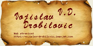 Vojislav Drobilović vizit kartica